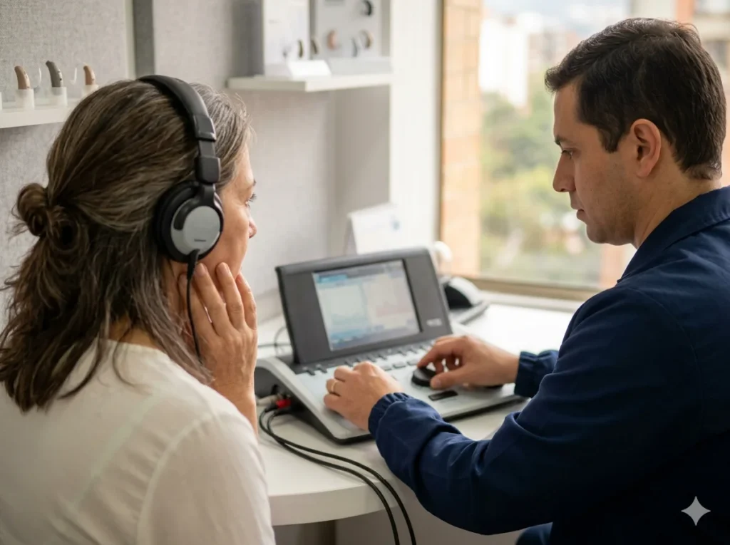 Caracteriza tu tinnitus y personaliza tu tratamiento agendando una acufenometría en Bogotá con los especialistas de Tu Oído.